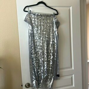 Cejon Silver Wrap Scarf